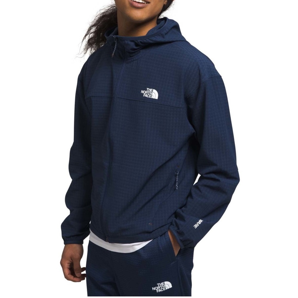 North Face Men’s Tekware™ Grid Hoodie in Navy Blue